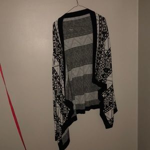 Black and white cardigan